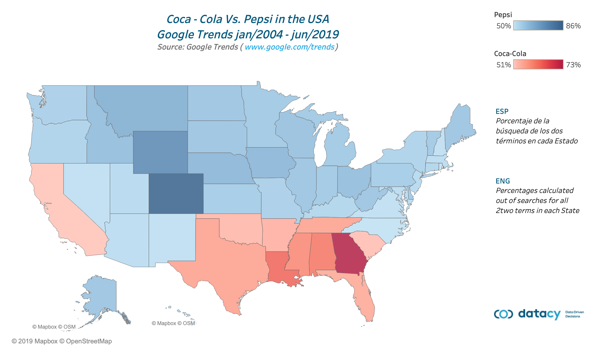 ¿Que se bebe más Pepsi o Coca-Cola en USA
